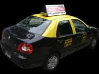 Letreros con publicidad movil para techos de taxis y remises.