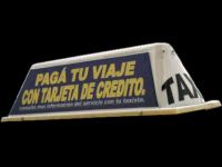 Para taxis y camionetas carteles de publicidad movil.