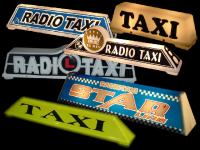 Fabrica de accesorios y carteles acrilicos para flotas de taxis.